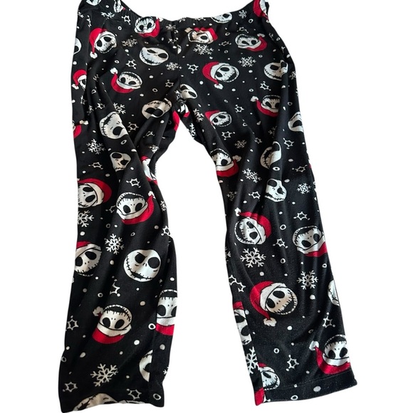 Disney Nightmare Before Christmas Black and Red Character Pajama Bottoms - Picture 2 of 3